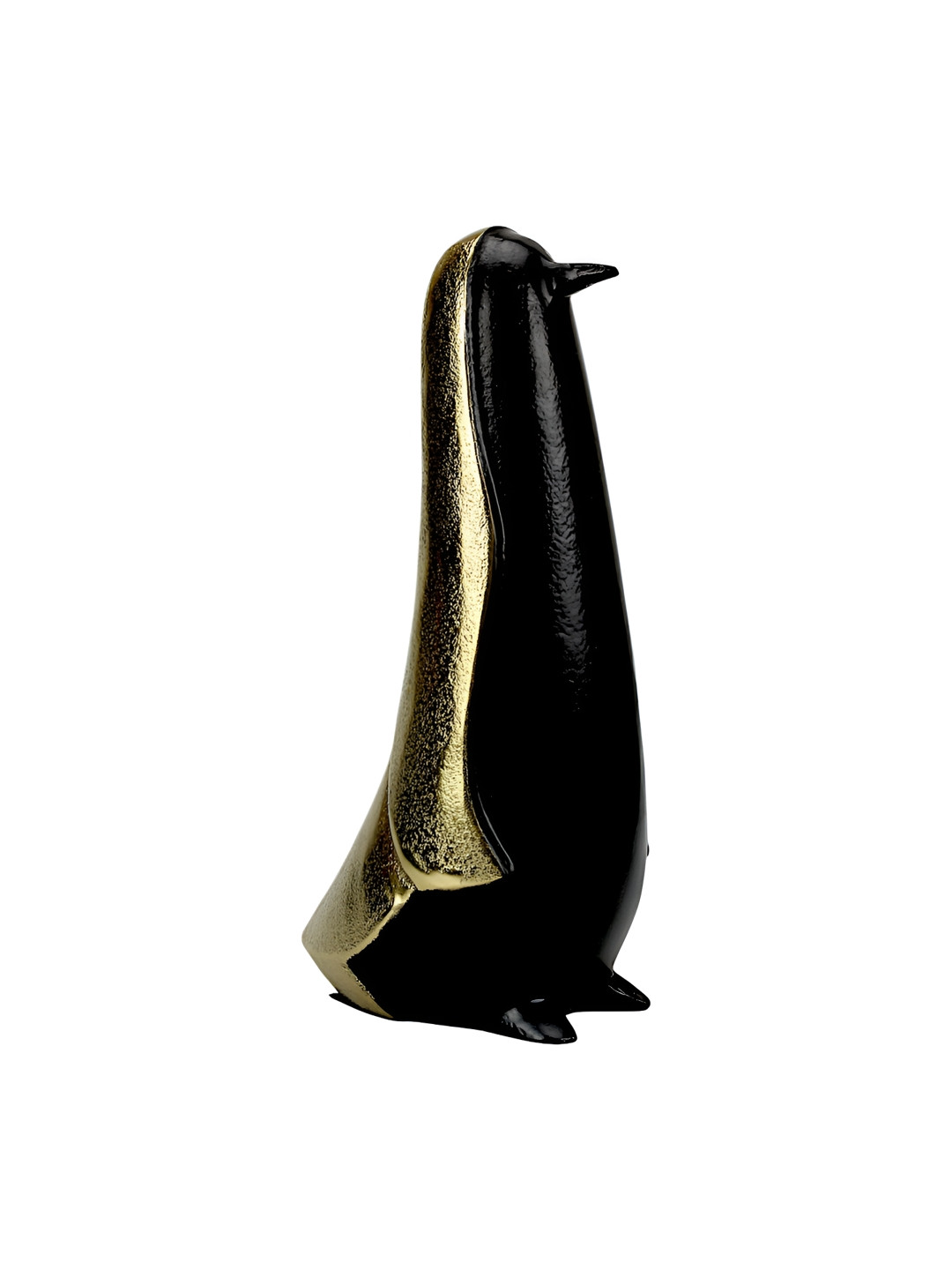 Hind Decor Penquin Gold Metal Metallic Living Room Hand-Crafted Medium Showpiece - 12.2 Inches