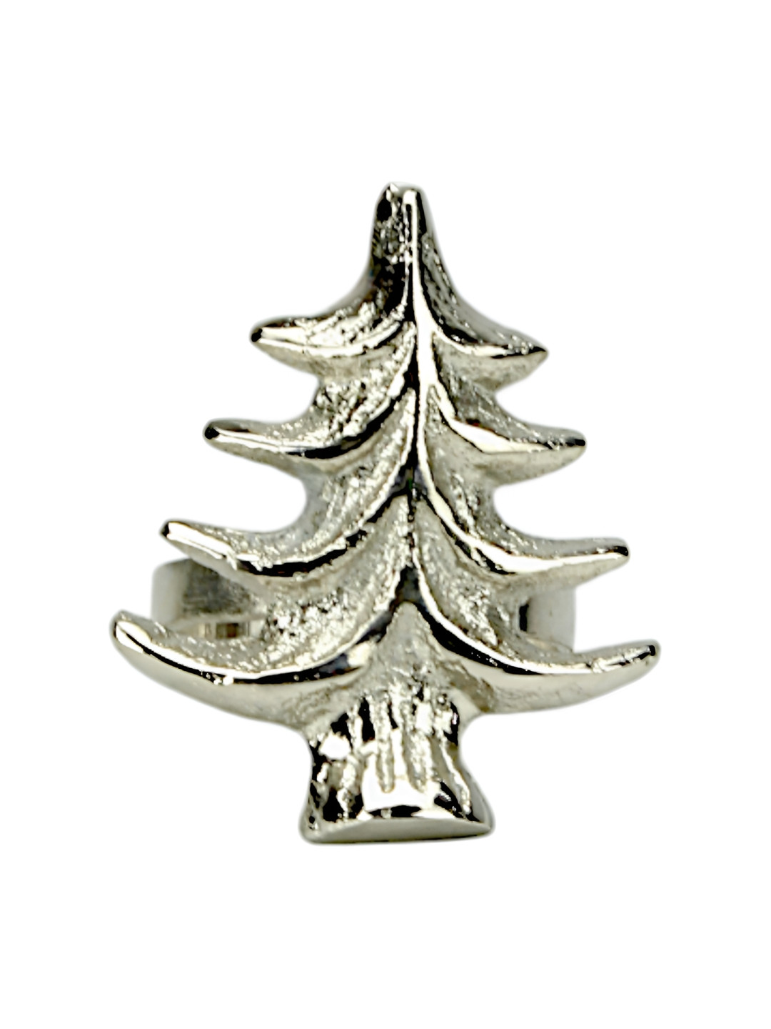 Hind Decor Silver Toned Tree Design Napkin Holder
