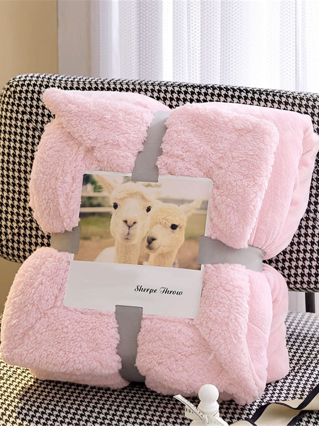 Florida Pink All Season Warm and Super Soft Fur 300 GSM Double Bed Blanket