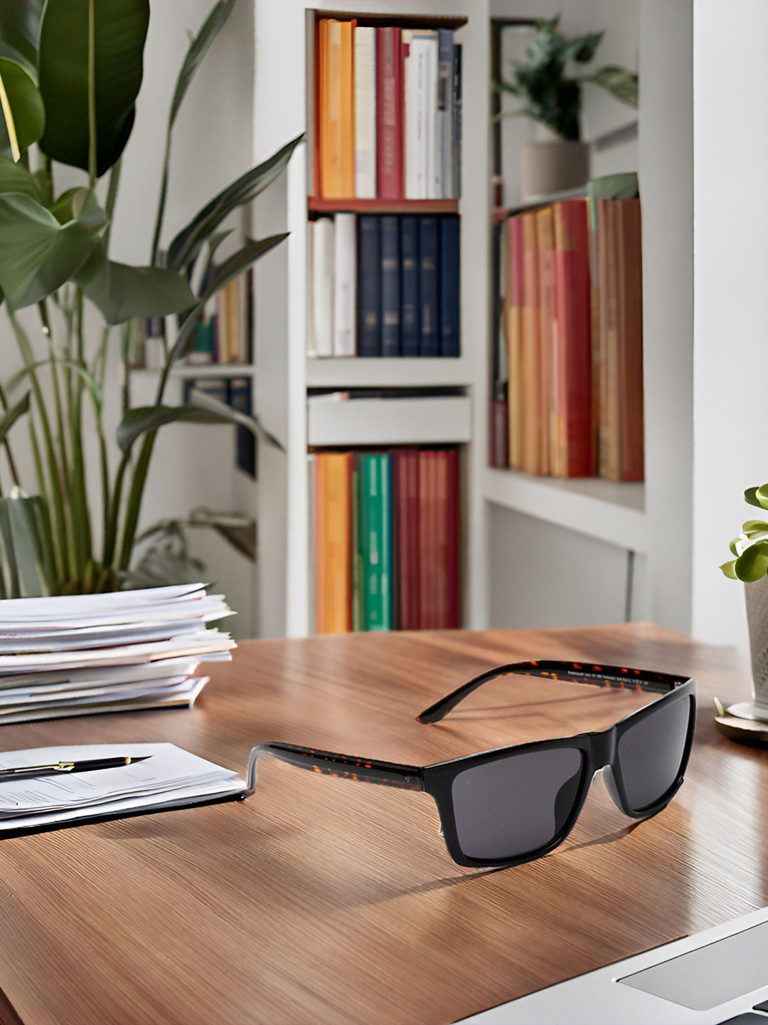 SUNNIES Unisex Rectangle Sunglasses with UV Protected Lens SNS-014-C1(J)