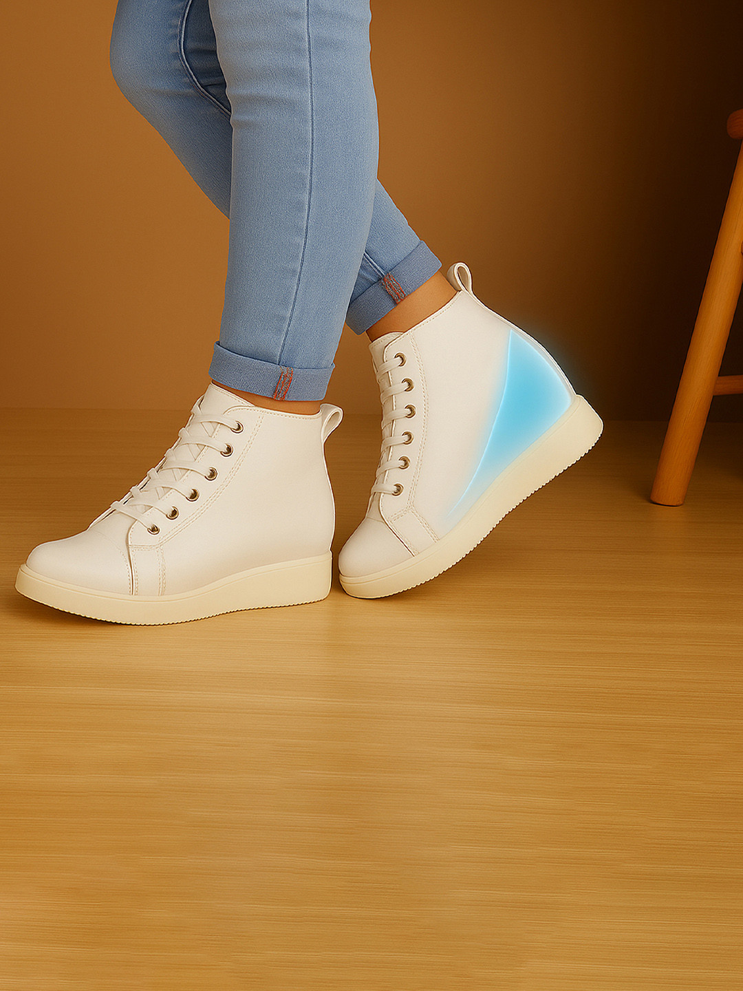 Bxxy Men 9.5 Cm Hidden Elevator Height Increasing Pu Material Sneaker Lace-up Shoes