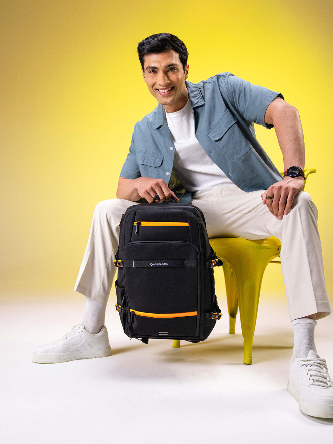 Nasher Miles Unisex Manhattan 40L Polyester Casual Overnight Multipurpose Laptop Backpack