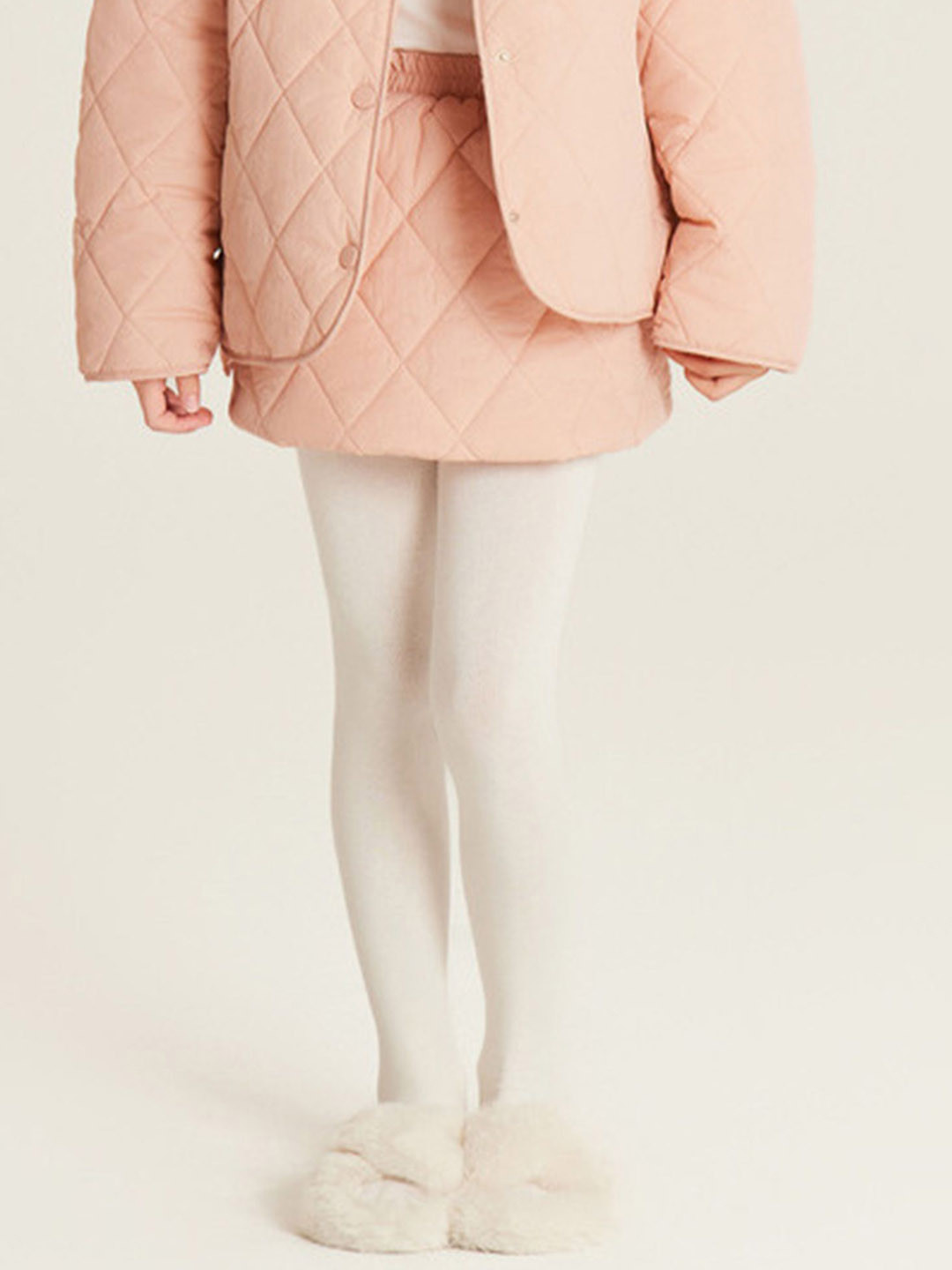LULU & SKY Girls Quilted A-Line Pure Cotton Mini Skirt