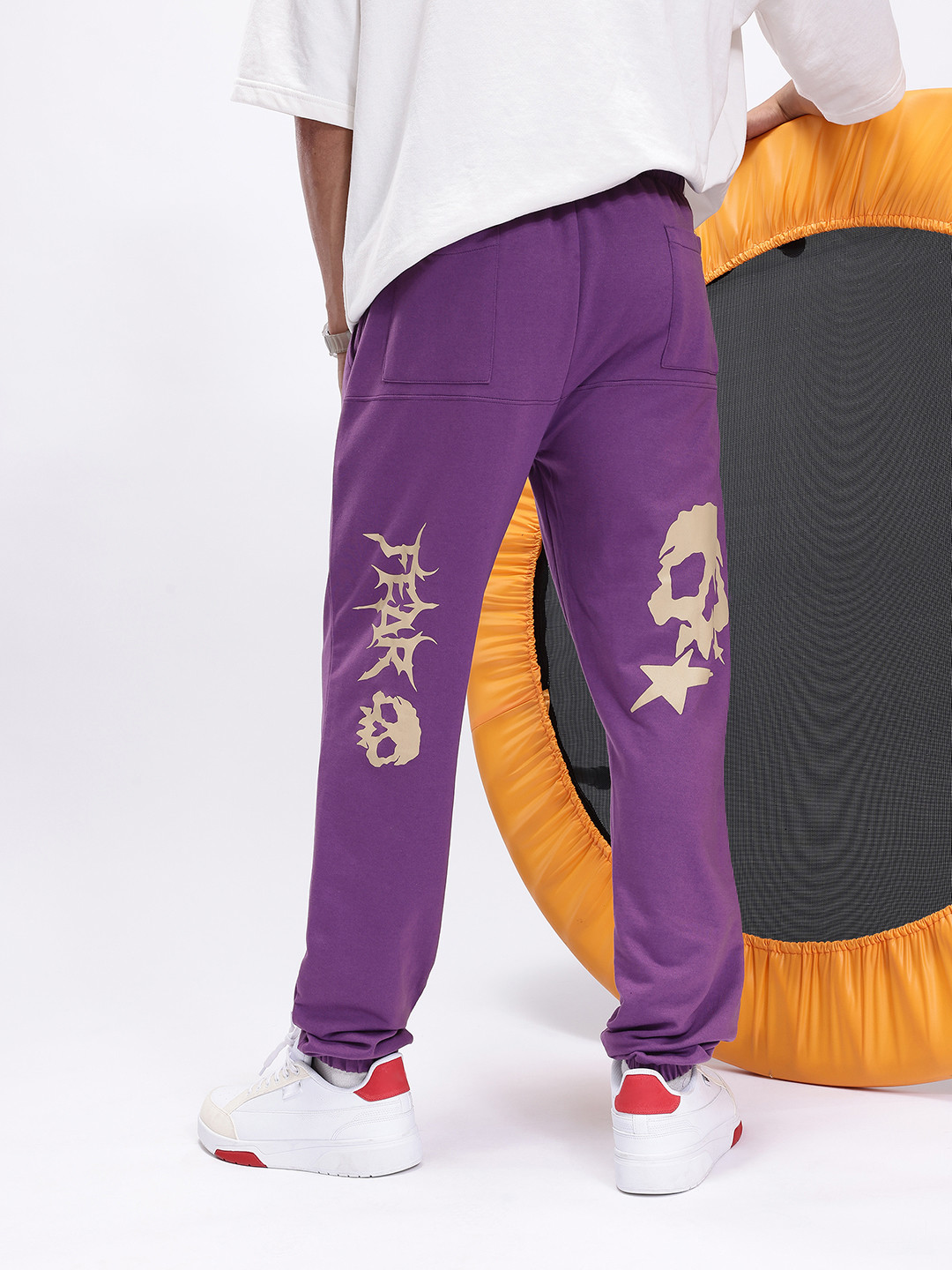 Kook N Keech Men Grunge Print Joggers