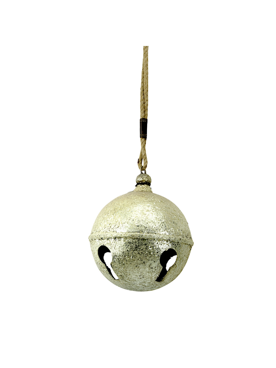 Hind Decor Silver Toned Metallic Christmas Bell