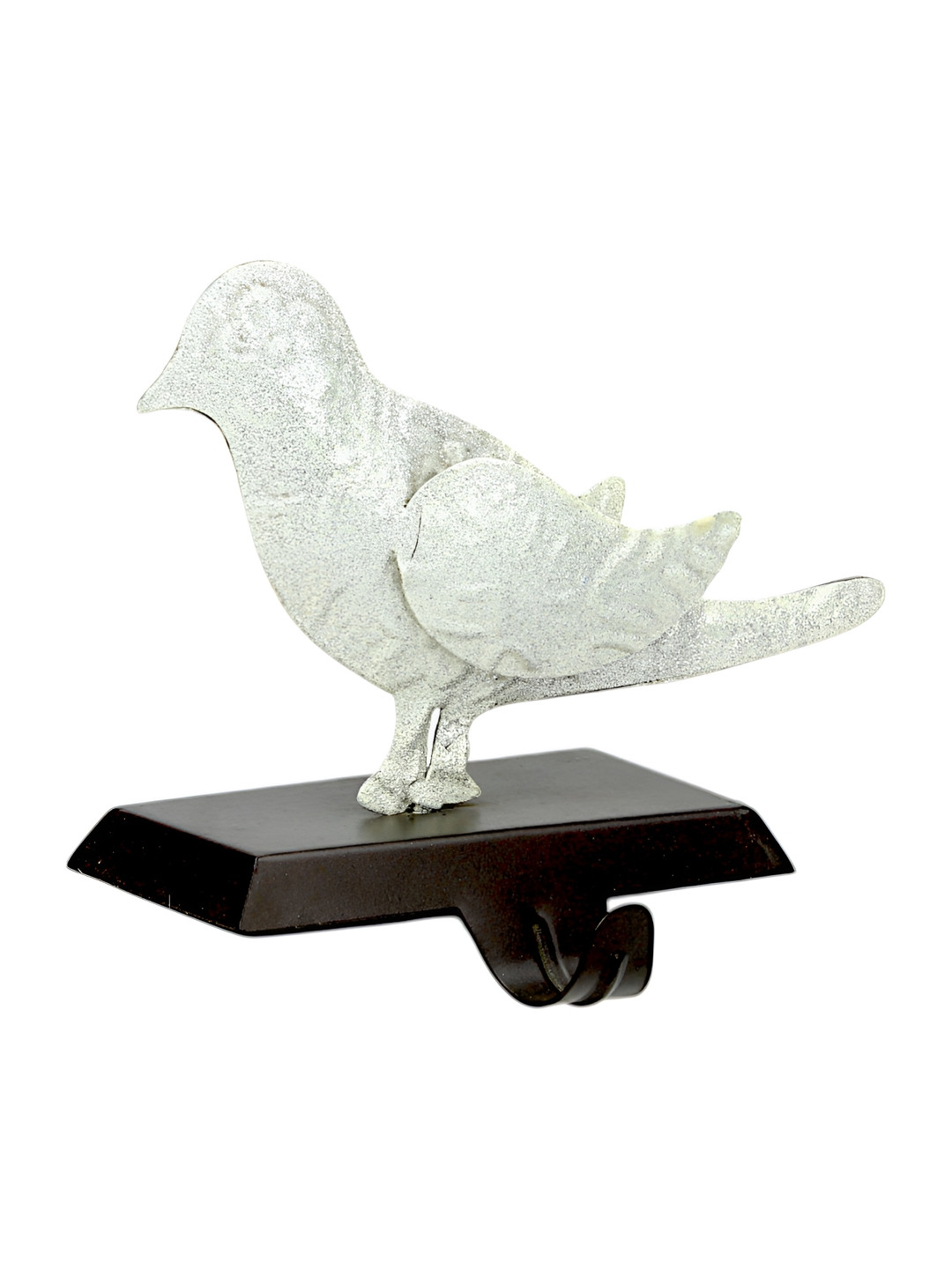 Hind Decor White Pigeon Stocking Holder