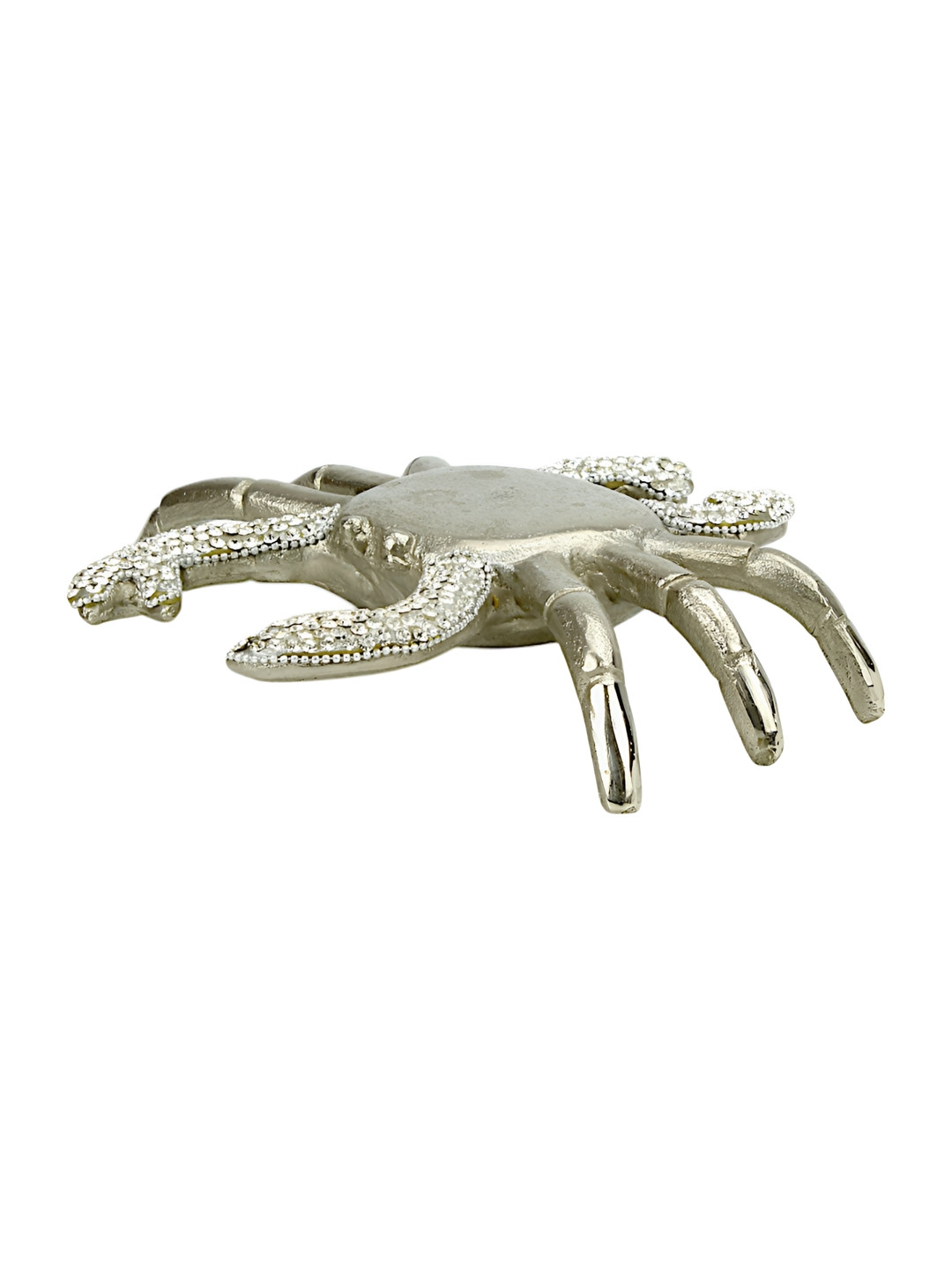 Hind Decor Mosaic Finish Scorpio Silver Metal Metallic Living Room Hand-Crafted Small Showpiece - 2 Inches