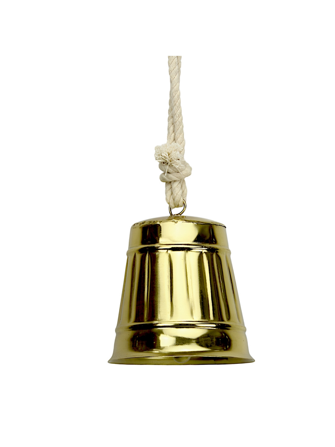 Hind Decor Gold Toned Hanging Christmas Bell Festive Decor