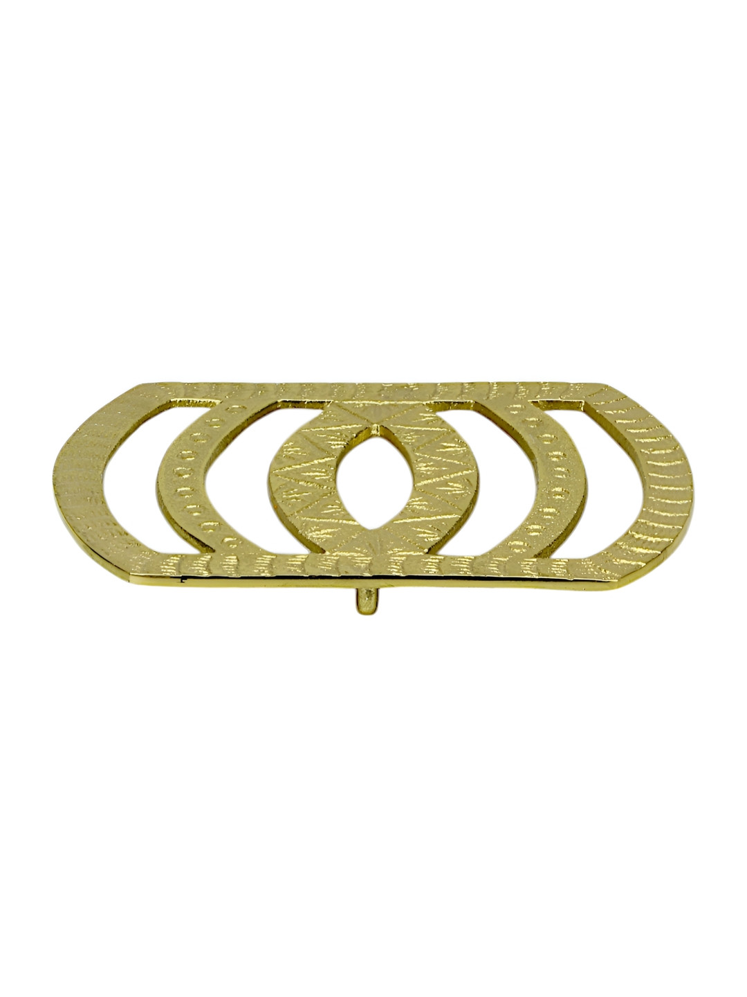 Hind Decor Gold Toned Aluminum Serving Tray