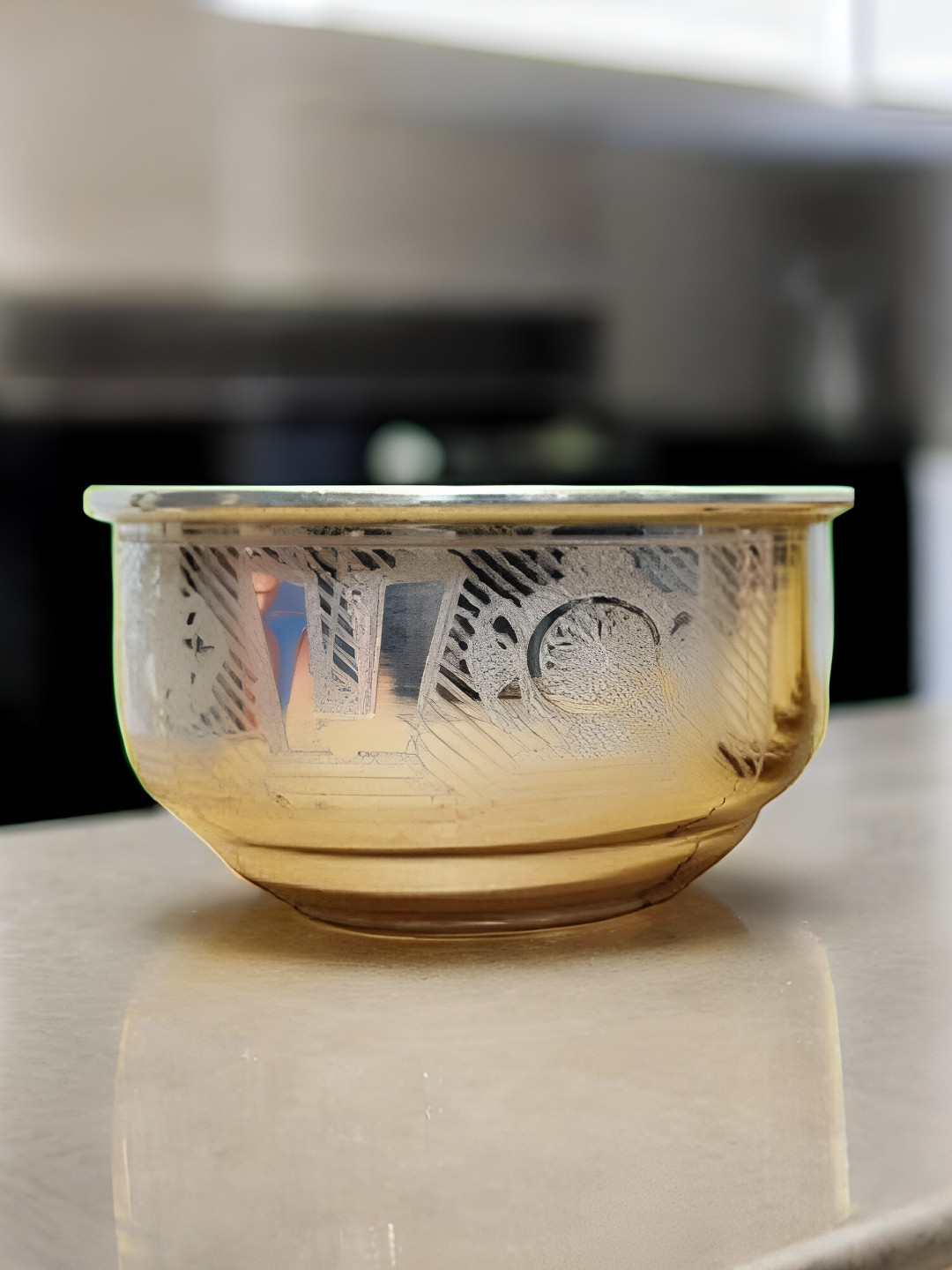 Sigaram Pooja Articles Silver-Toned Textured Tirumala Bowl Pooja Essentials