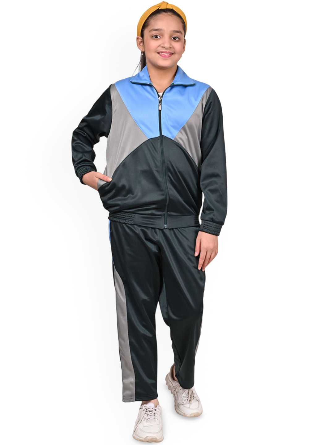 BAESD Girls Color-Block Tracksuit