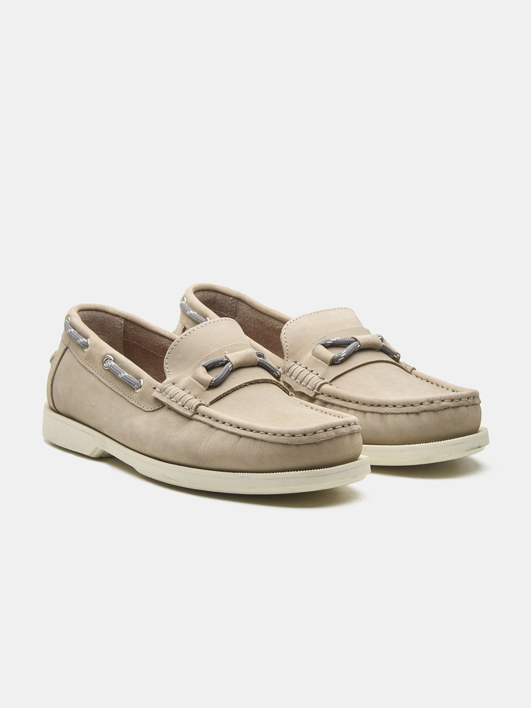 KOZASKO Men Blake Stitched Nubuck Antibacterial Boat Shoes