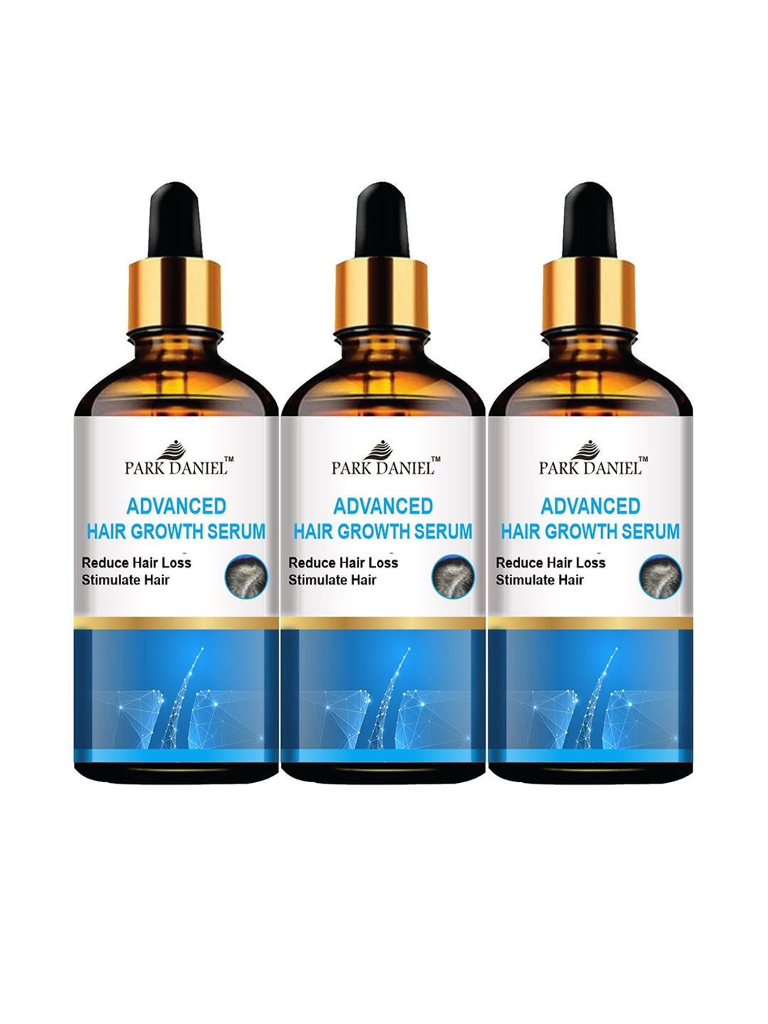Park Daniel Advanced Set Of 3 Hair Growth Serum For Strengthening & Hair Loss - 30 ml Each