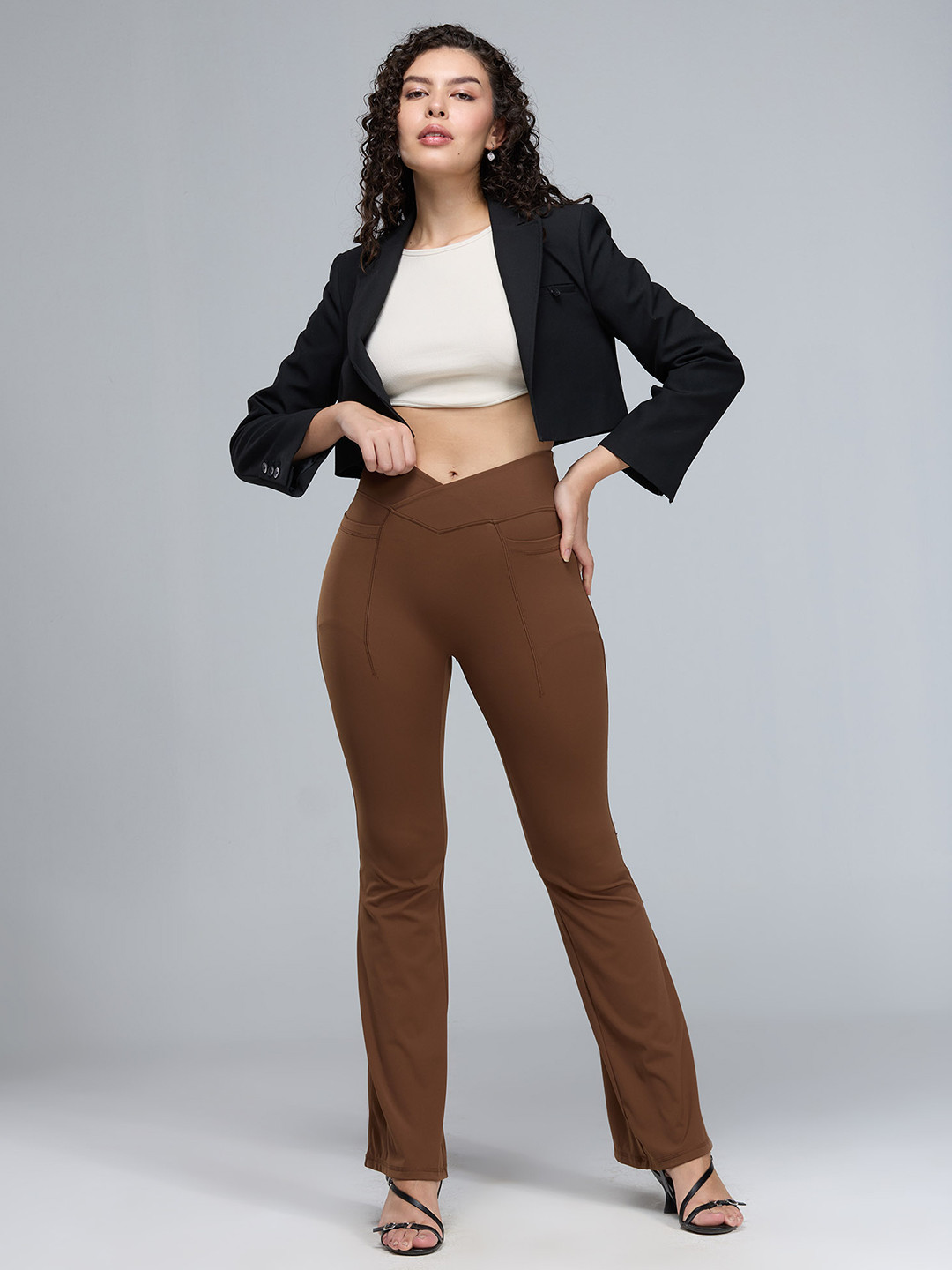 CAVA Brown Extra Tall Hourglass Flared Tights