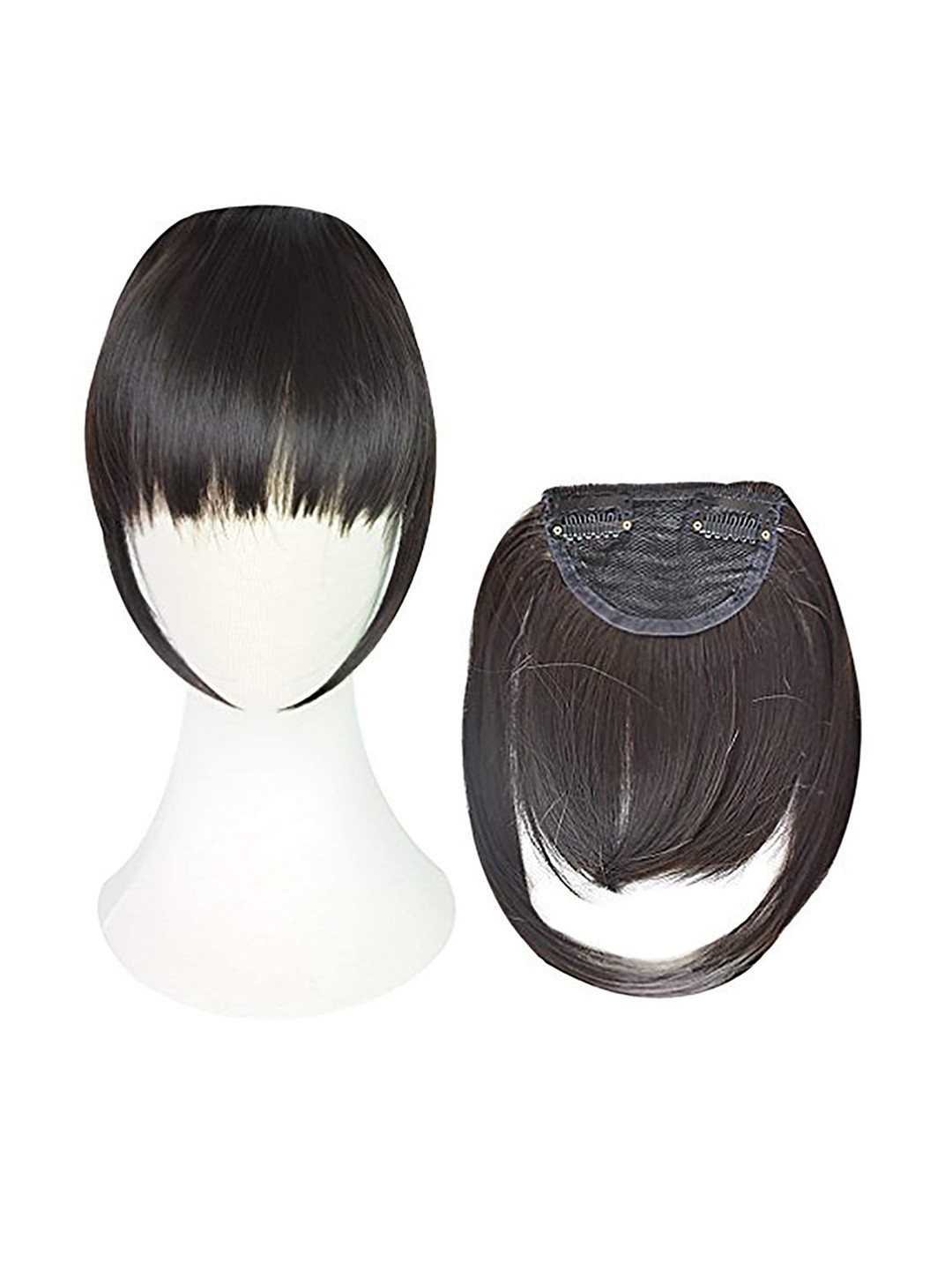 D-Divine Clip In Straight Scalp Topper Hair Extension - Brown - 10 Inch