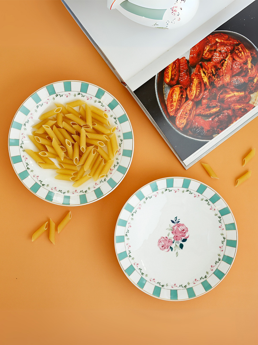 CLAY CRAFT Magique By The Wishing Chair Set Of 2 Portrait Of A Rose Pasta Plate