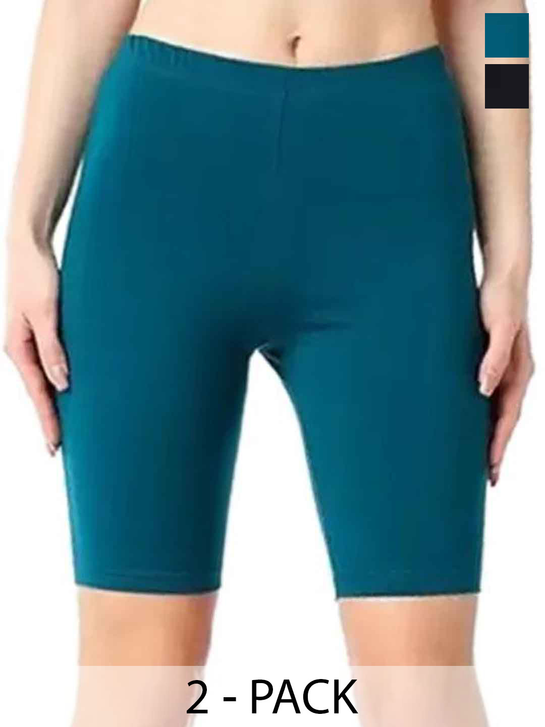 Diving Deep Pack Of 2 Cotton Boy Shorts Briefs 37_7Royal Blue2 BlackShorts 2 PC__S