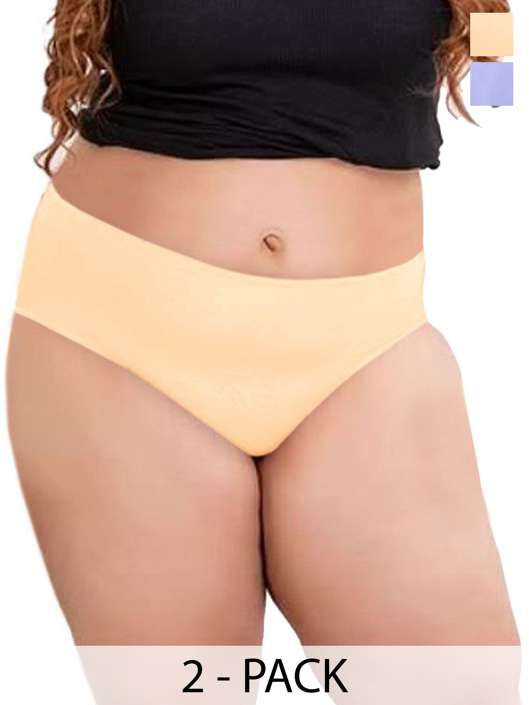 Diving Deep Pack Of 2 Mid-Rise Hipster Briefs DD197 47, S New Pant_ies_2 PC_XXL