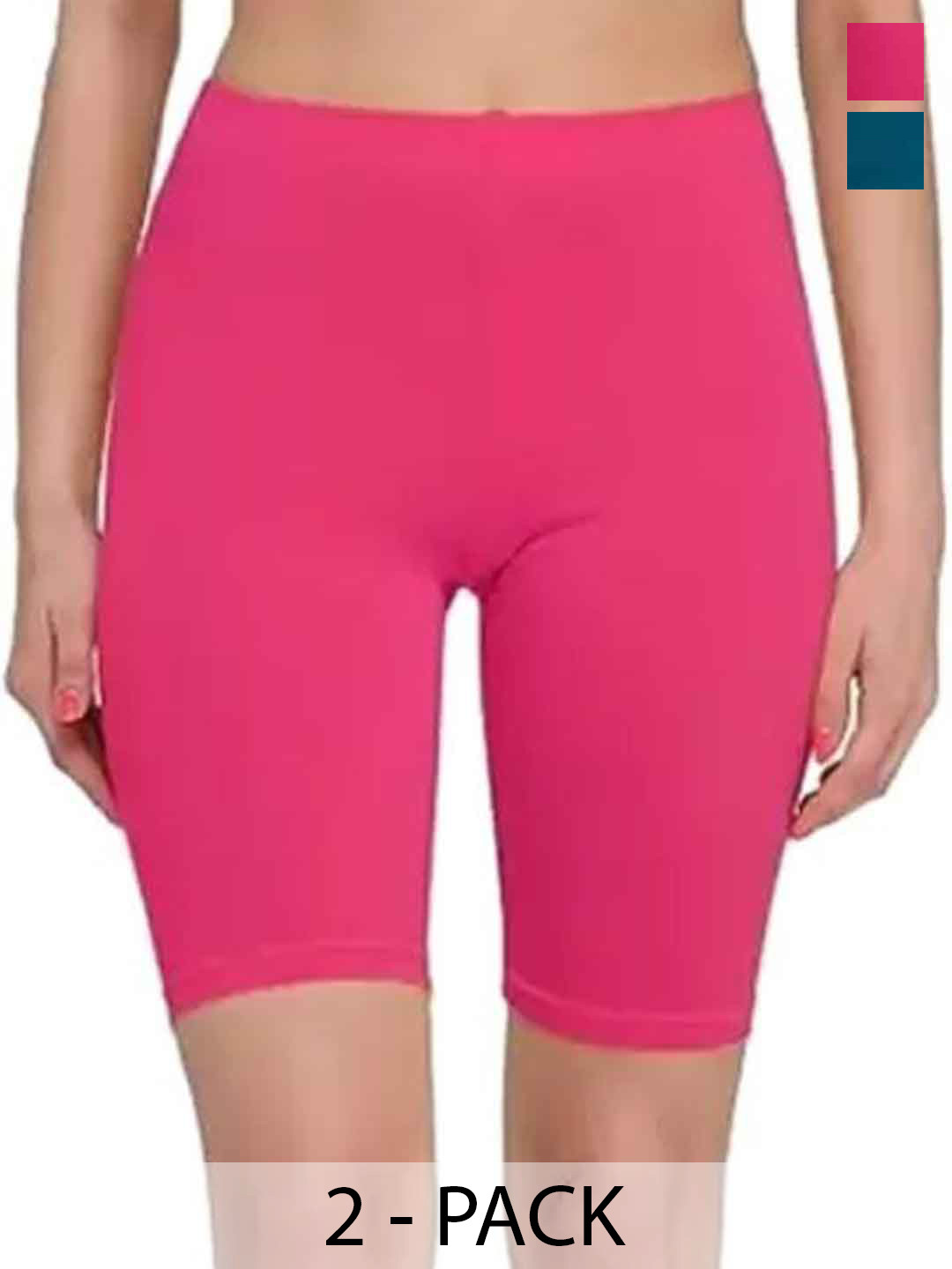 Diving Deep Pack Of 2 Boy Shorts Briefs 20_3A11Dark Pink Royal Blue2Shorts-2 Pc__XXL