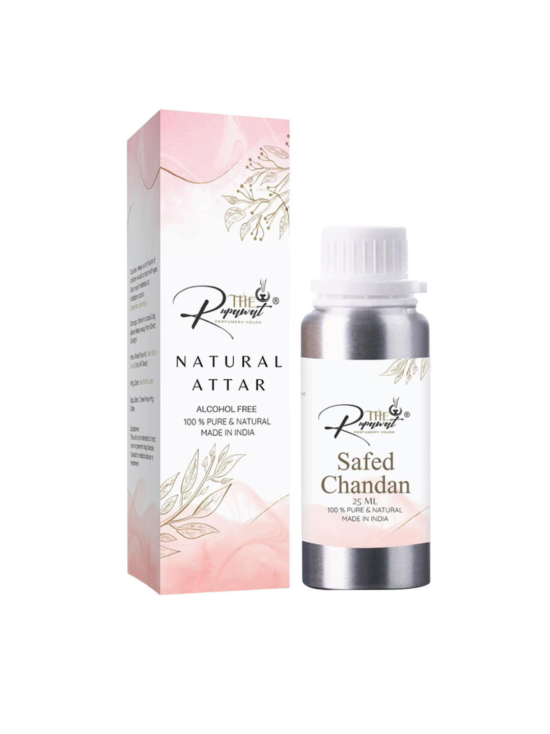 THE RUPAWAT Perfumery House Safed Chandan Natural & Alcohol Free Attar - 25 ml