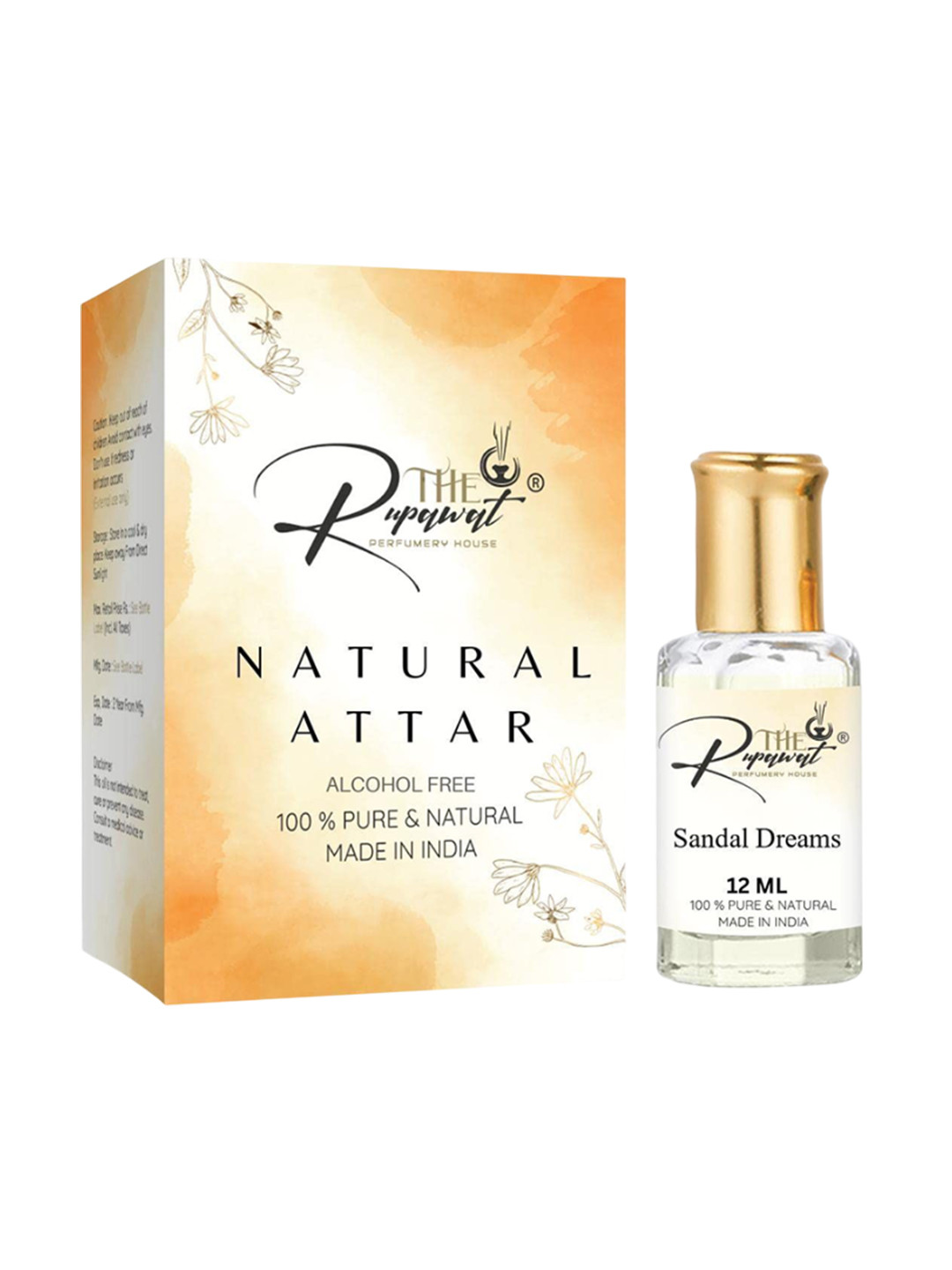 THE RUPAWAT Perfumery House Sandal Dreams Natural & Alcohol Free Attar - 12 ml