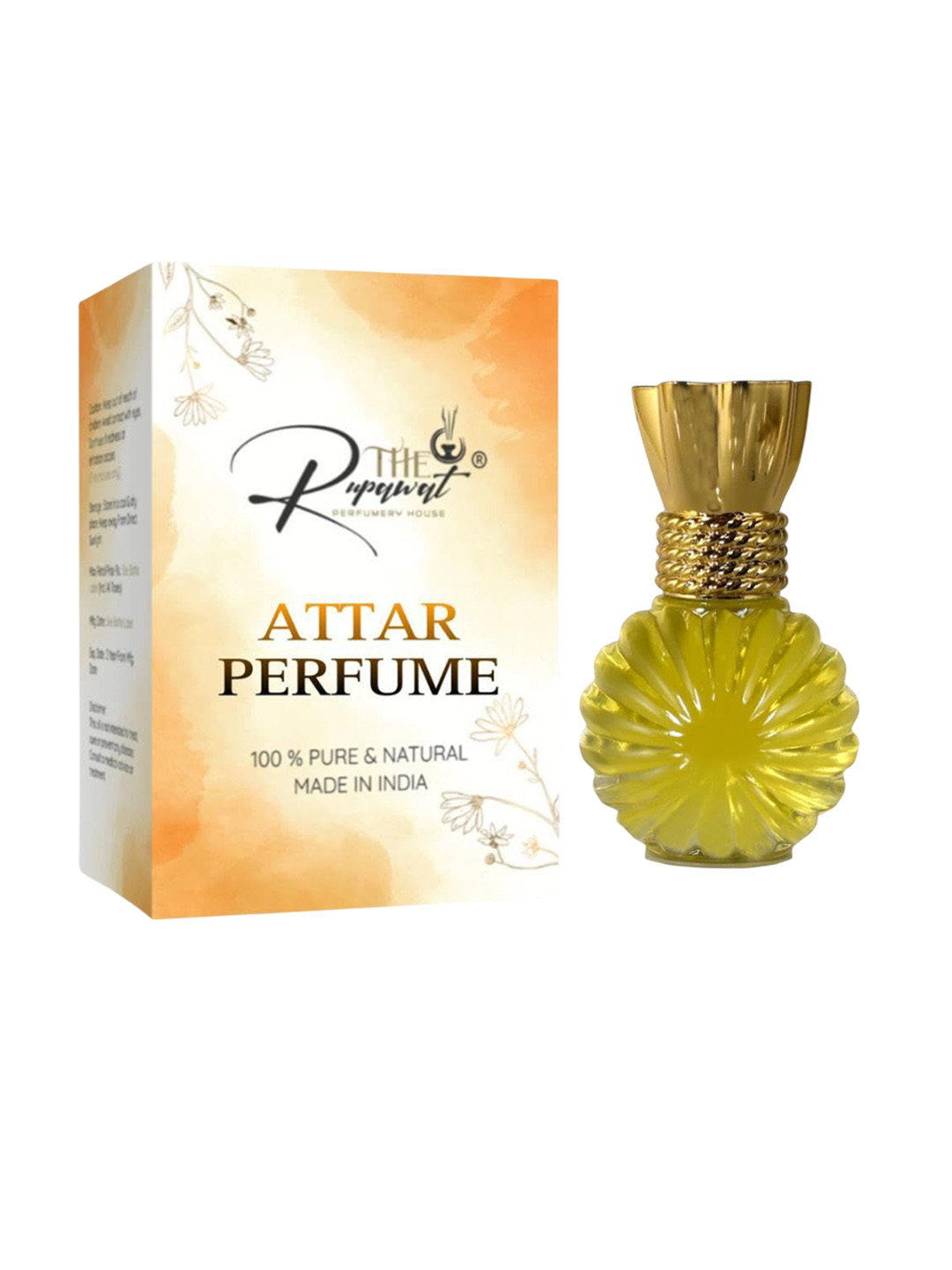 THE RUPAWAT Perfumery House Rosa-Precious-Platinum Natural & Alcohol Free Attar - 12 ml