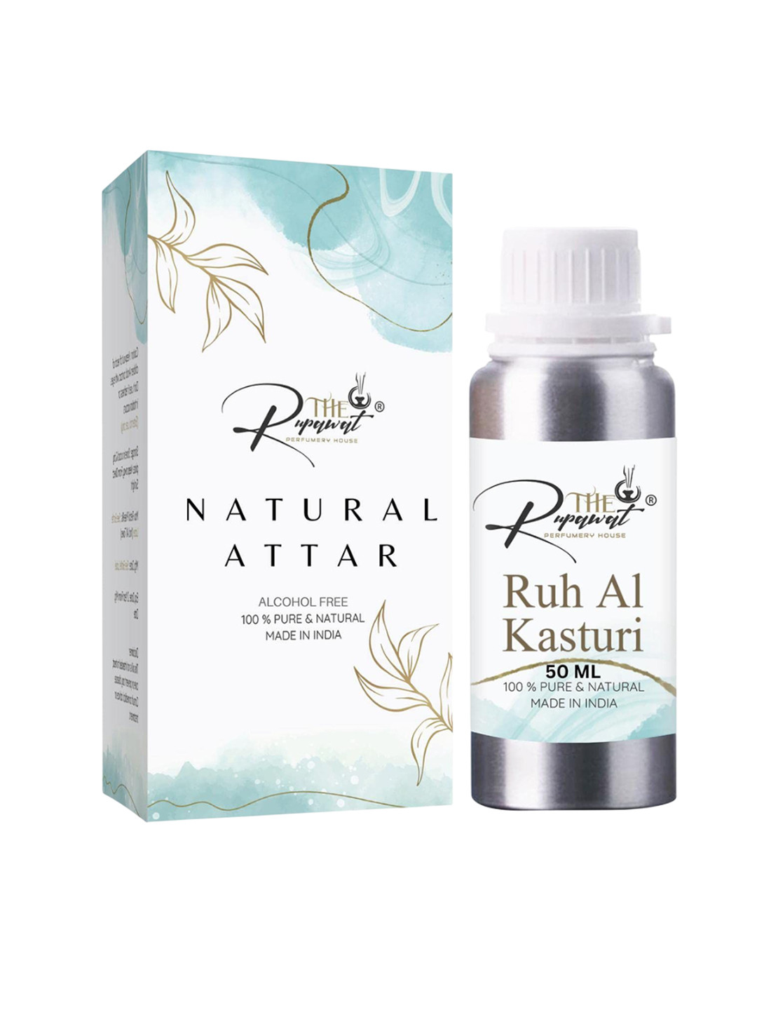 THE RUPAWAT Perfumery House Ruh Al Kasturi 100% Pure & Natural Alcohol-Free Attar - 50 ml