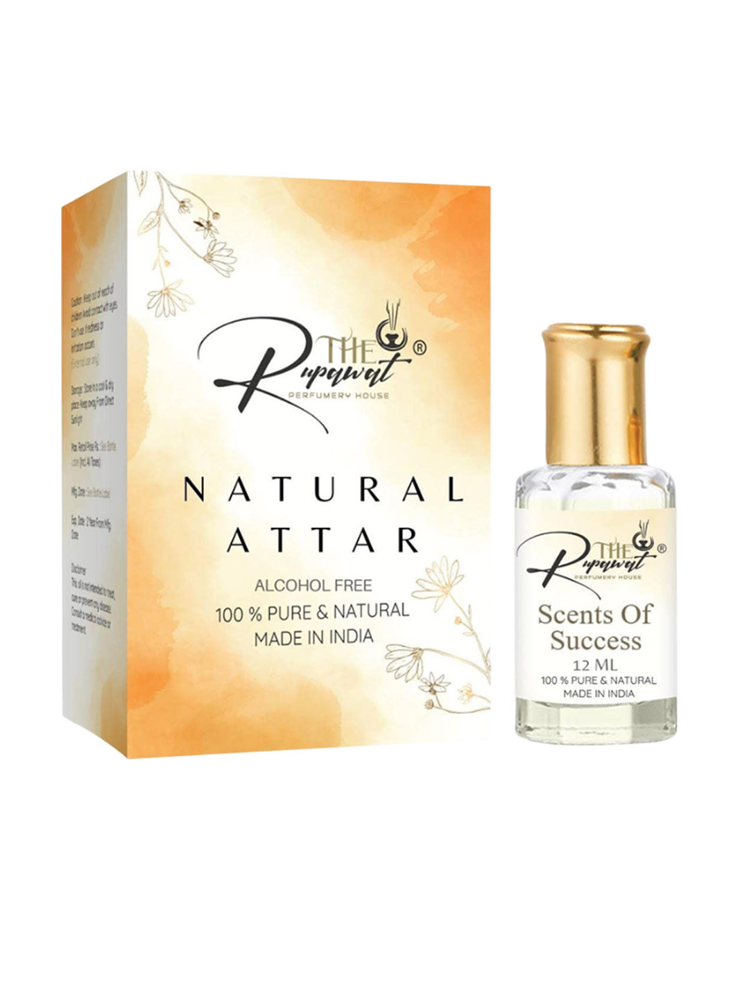 THE RUPAWAT Perfumery House Scents Of Success 100% Natural & Alcohol-Free Attar - 12 ml