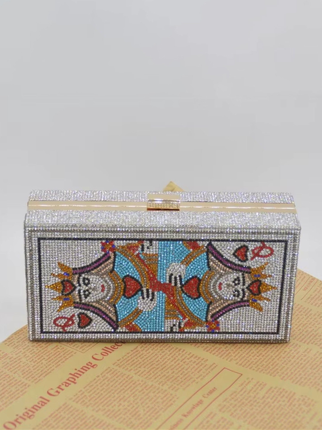 PURPLE WINGS Women Embellished Structured Cotton Sling Bag