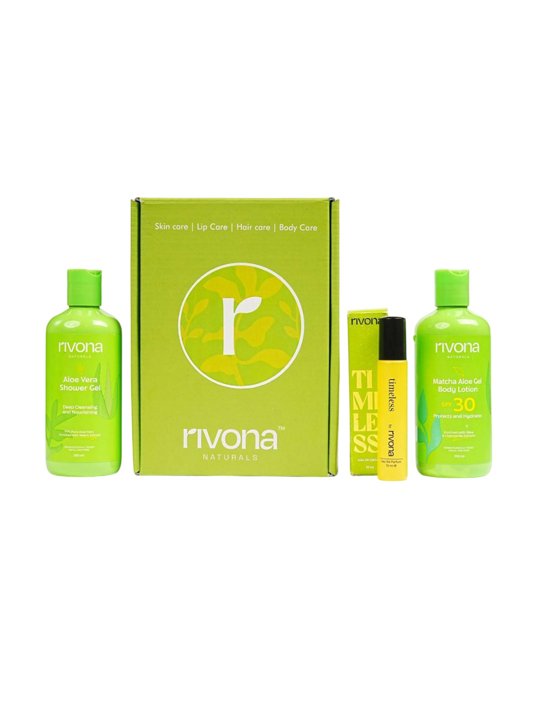 Rivona Naturals Combo of 3 Pure Aloe Vera Refreshing Body Care Gift Set