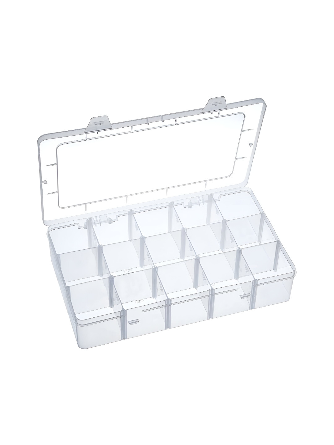 Inditradition Transparent 15 Grid Cells Reusable Jewellery Organiser