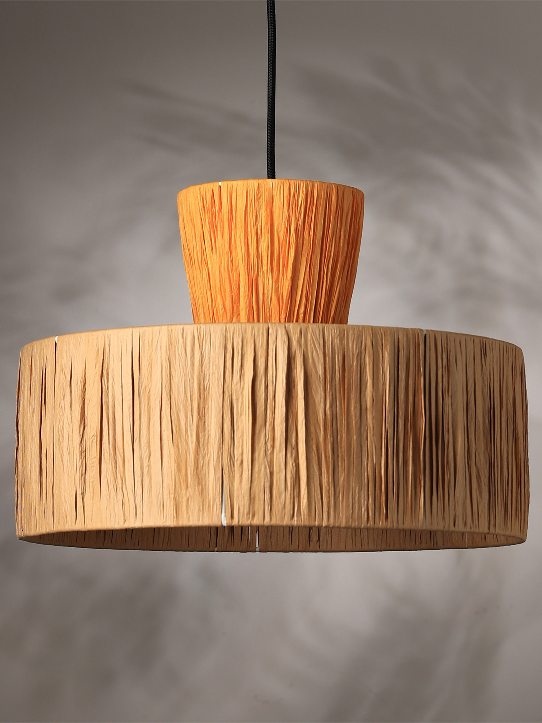 FIG Ombre Textured Raffia Pendant Table Lamp