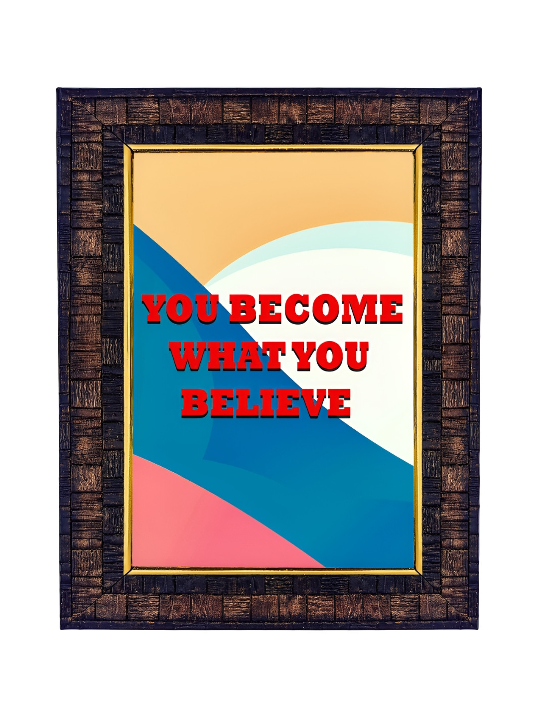 Hawai Black Motivational Quote You Become What You Believe Wall Hanging Photo Frame