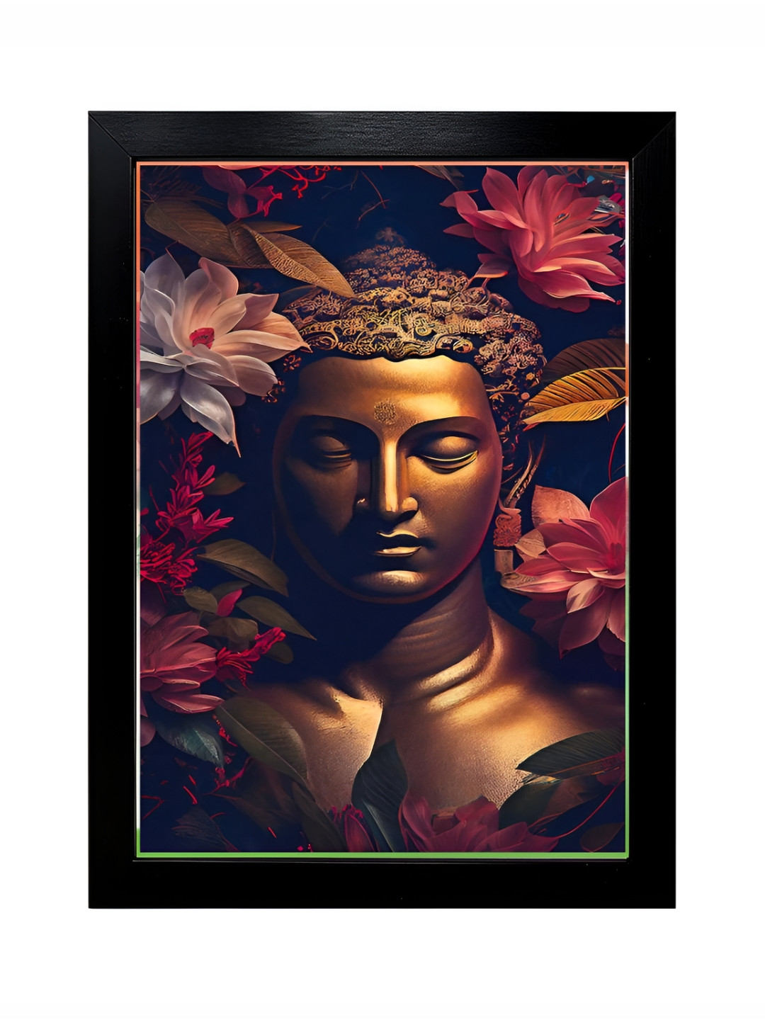 Hawai Gold-Toned  Siddhartha Gautama The Buddha Wooden Photo Frames