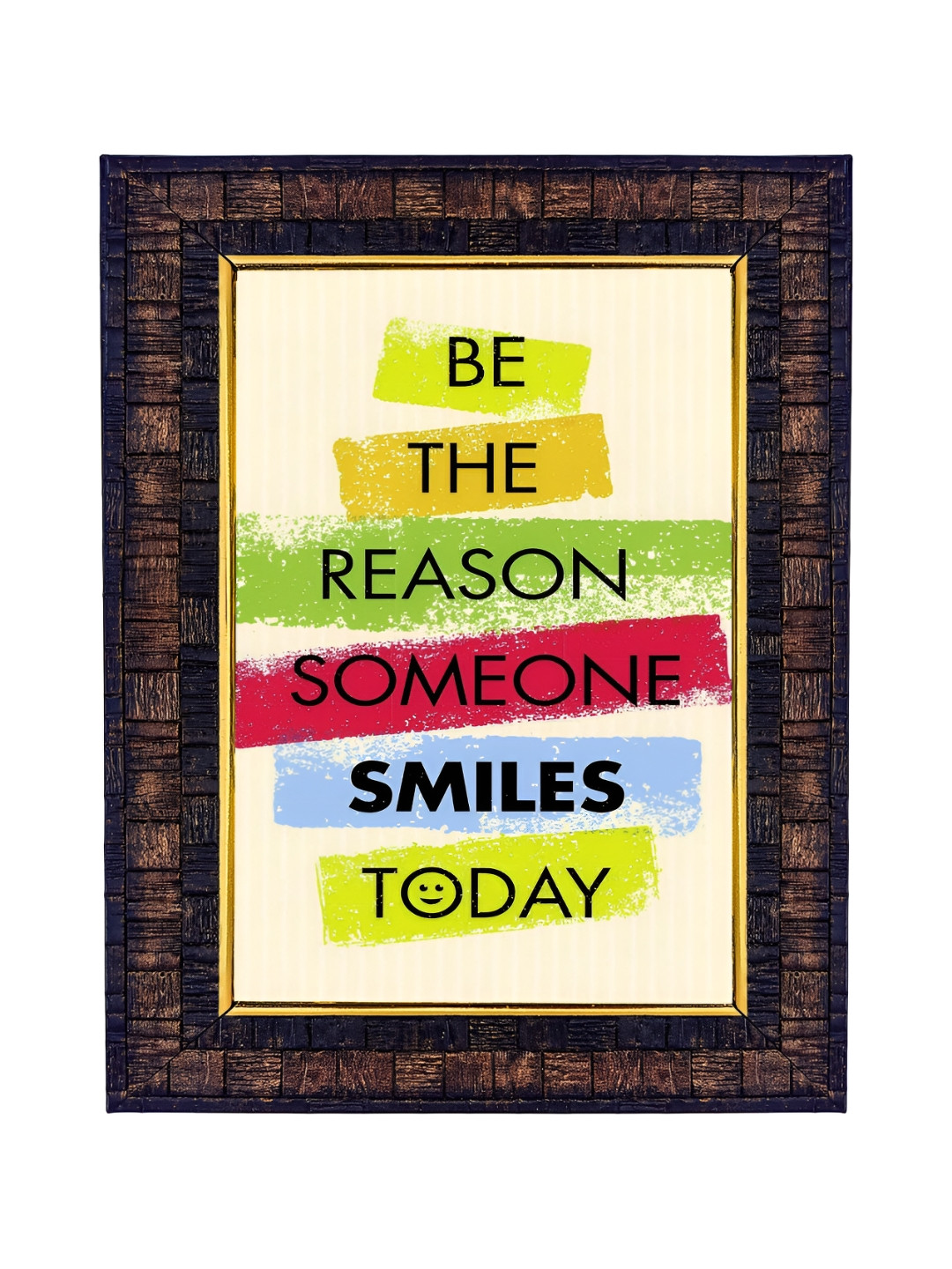 Hawai White Quote Be the Reason Someone Smiles Today Wooden Photo Frame