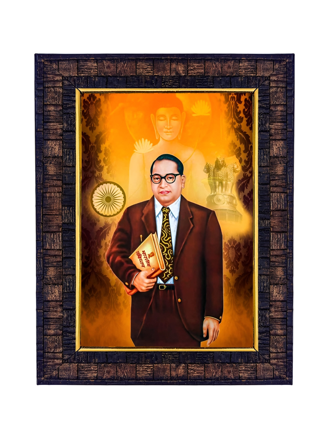 Hawai Brown Bhimrao Ramji Ambedkar Wooden Photo Frame
