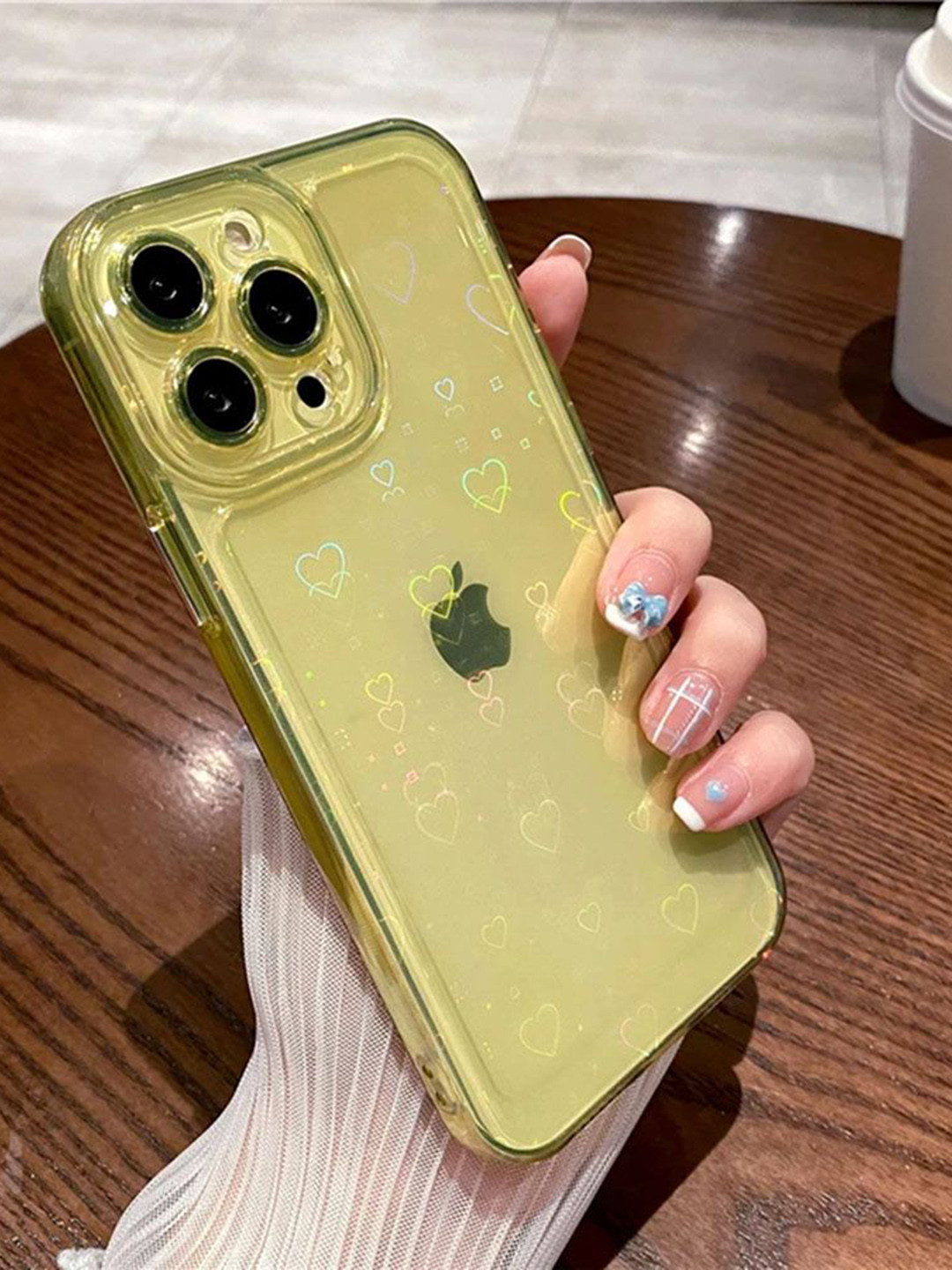 Luxury Kase LK121 Abstract Printed iPhone 13 Pro Max 3D Laser Glitter Back Case