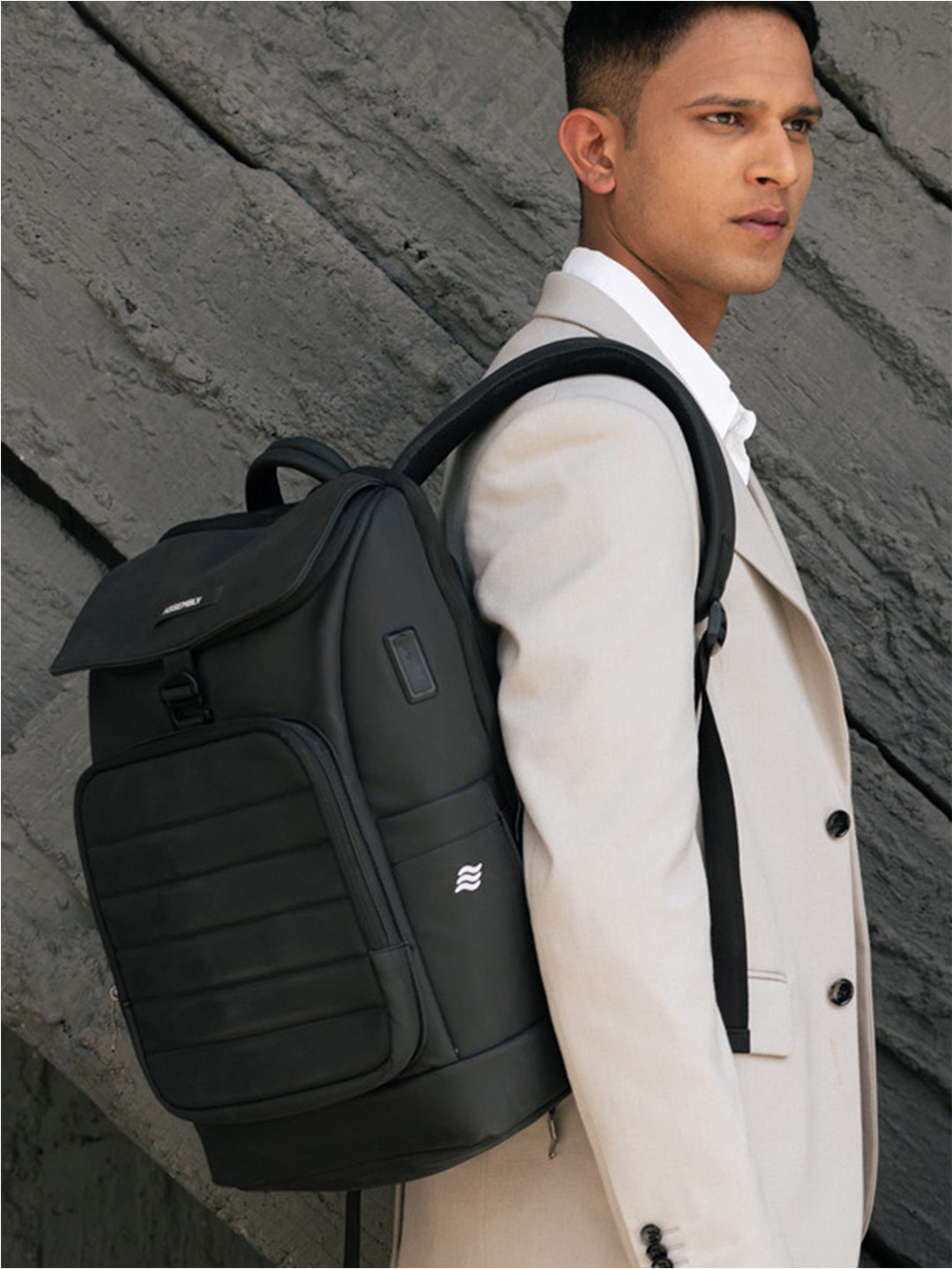 Assembly Stark Black Premium Laptop Backpack - 35 Litres