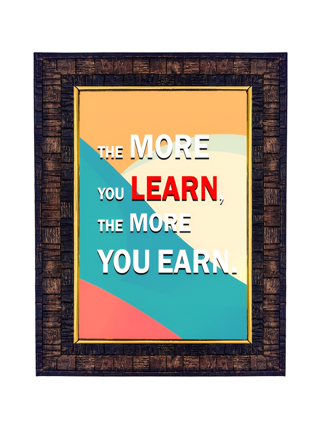 Hawai Blue and Yellow Motivational Quote Wooden Wall Photo Frame