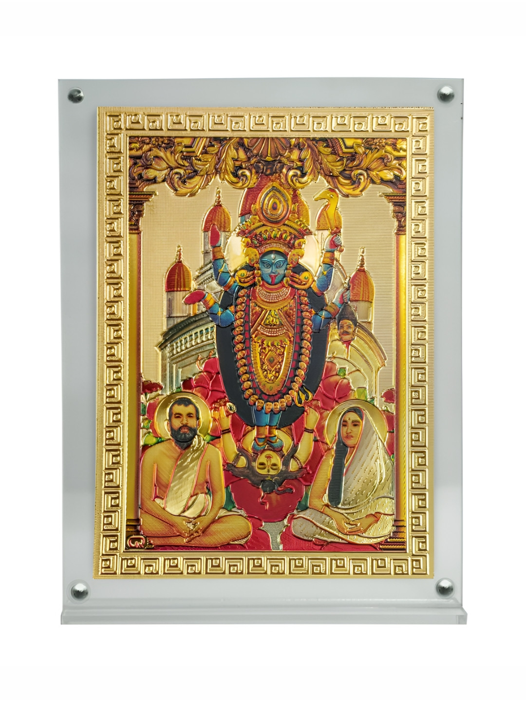 Hawai Gold Toned & Yellow Kali Mata Acrylic Photo Frame