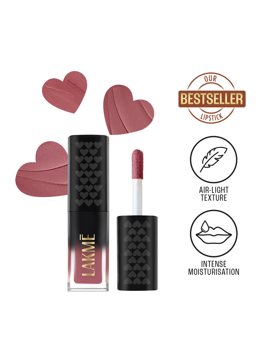 Lakme Xtraordin-airy Lip Mousse Mini With Velvet Matte Finish 1.8g - Date Night Pink