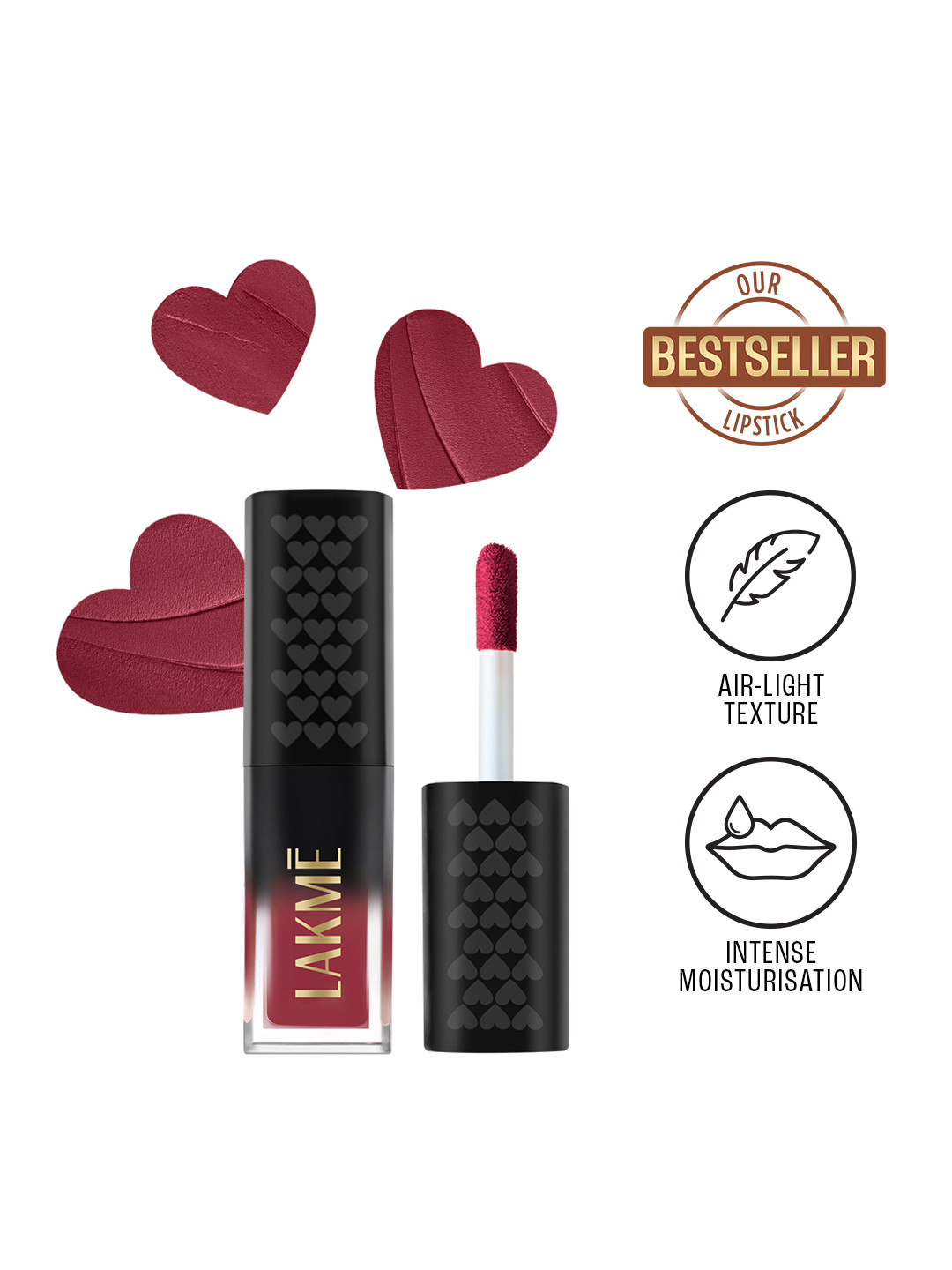 Lakme Xtraordin-airy Lip Mousse Mini With Velvet Matte Finish 1.8g - Plum Punch