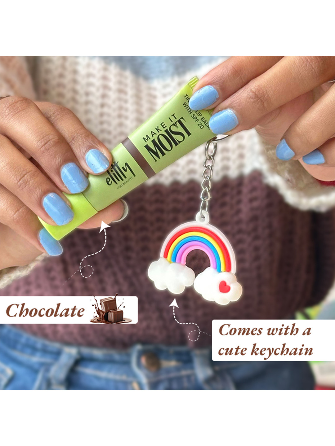 Elitty Chocolate Tinted SPF 20 Lip Balm With Peptides - 6 g - Imposter