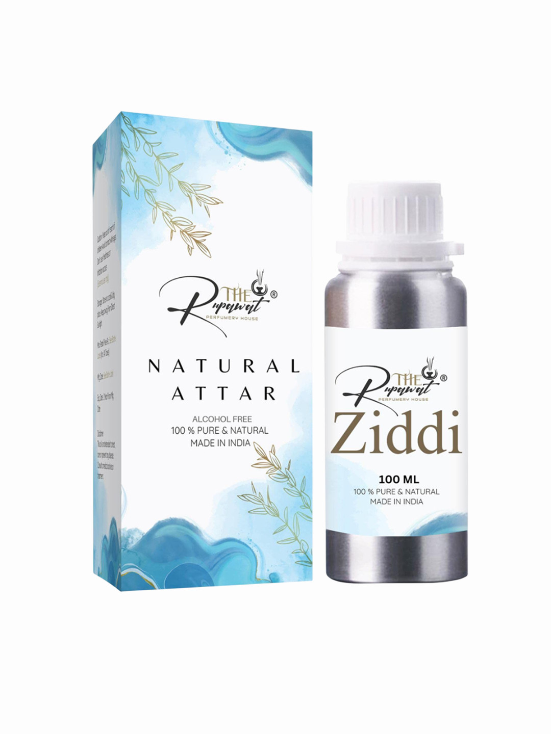 THE RUPAWAT Perfumery House Ziddi Natural & Alcohol Free Attar - 100 ml