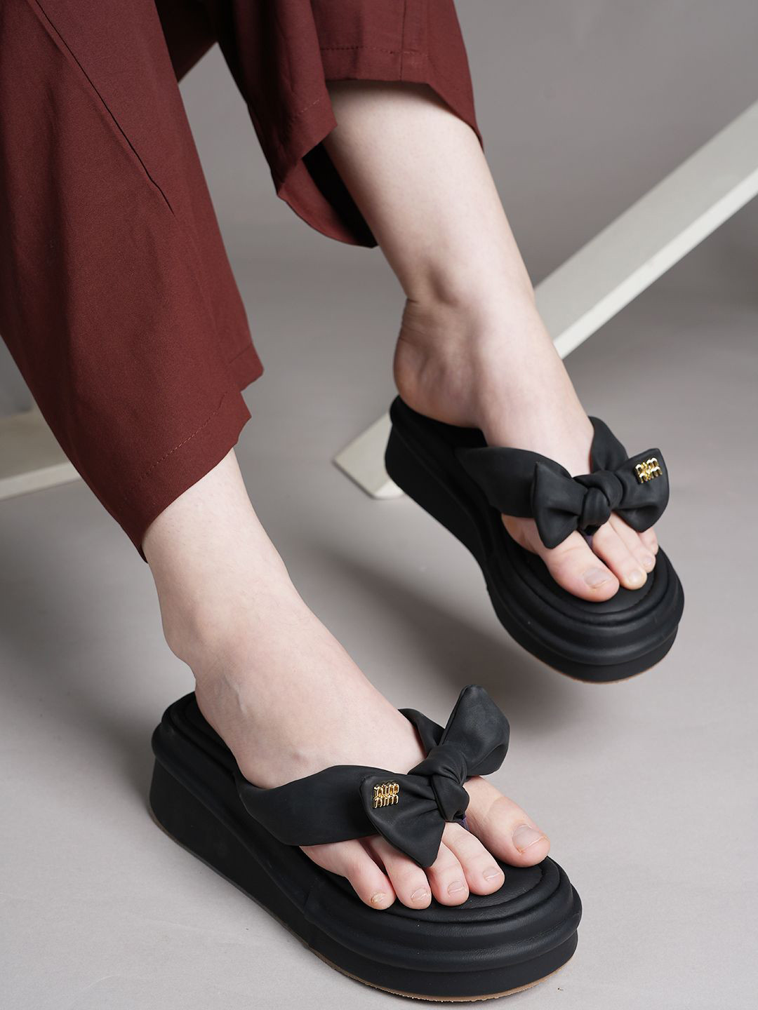 Lavie Platform Sandals with Bows