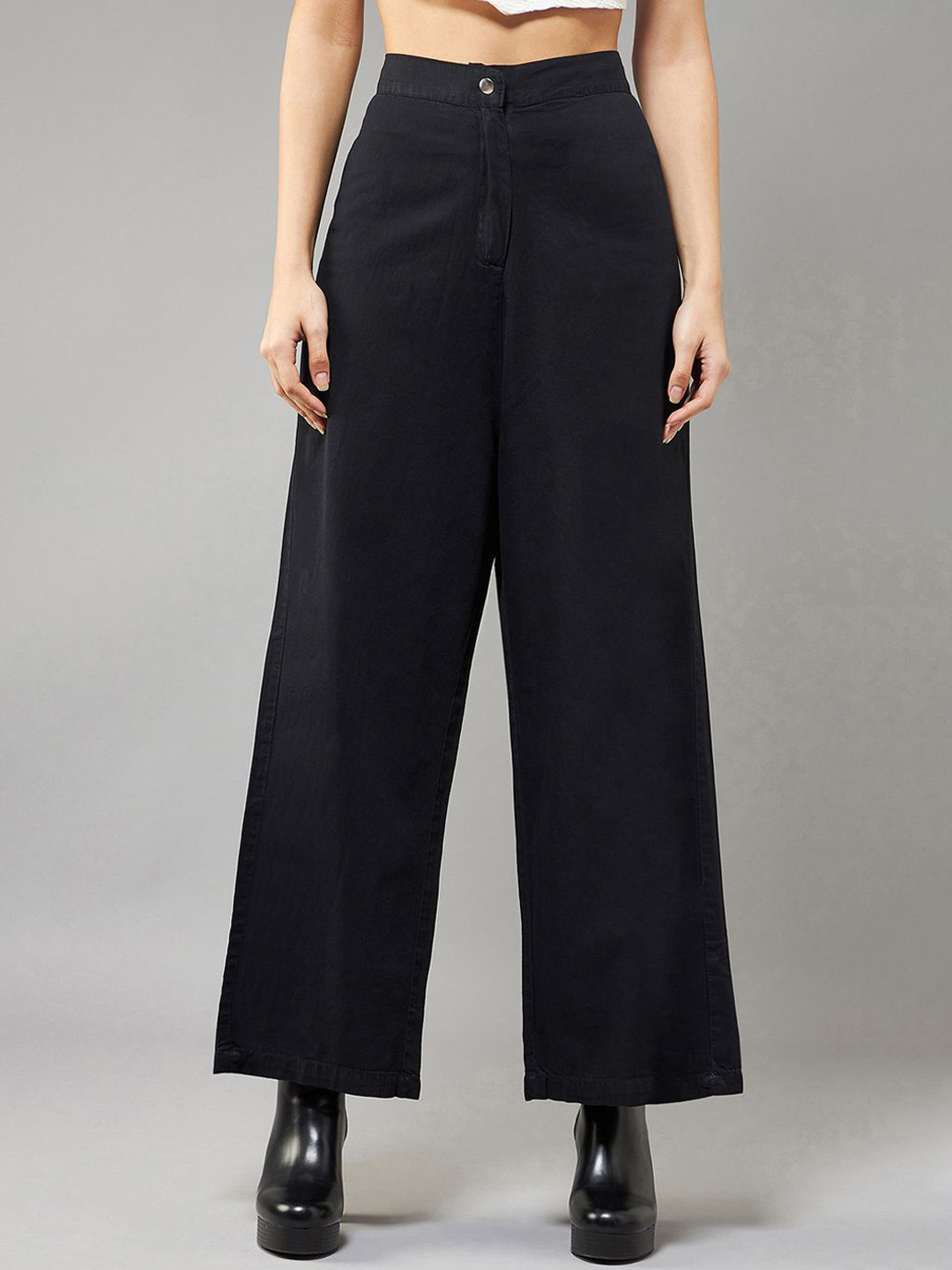DOLCE CRUDO Women Relaxed Fit Lightweight Denim High-Rise Jeans