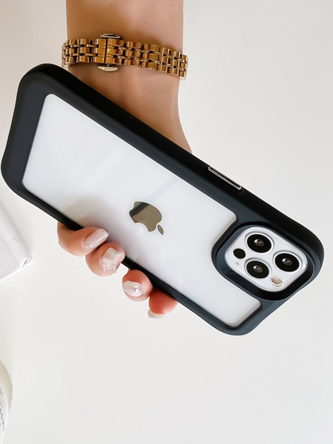 Luxury Kase Acrylic Transparent Shock Proof Armor iPhone 13 Pro Max Back Case