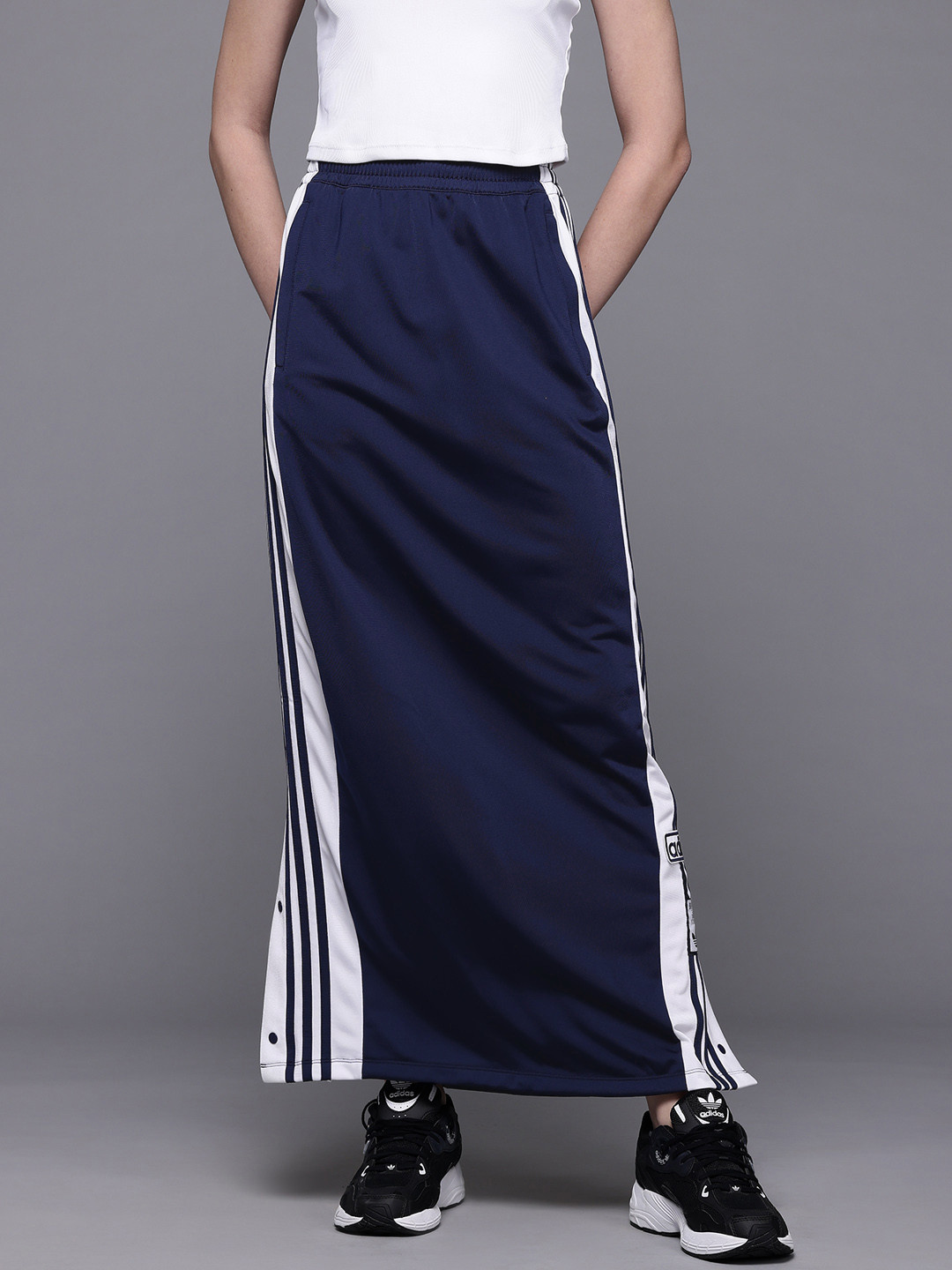 ADIDAS Originals Side Striped Maxi Length Skirt