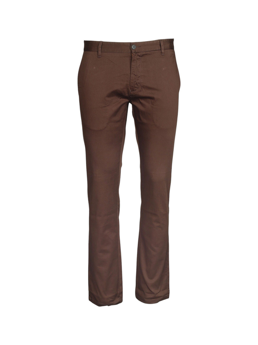 JUMP USA Men Cotton Smart Slim Fit Easy Wash Chinos Trousers