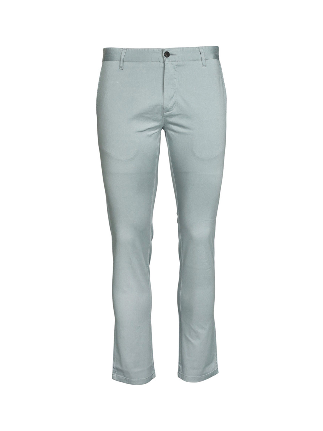 JUMP USA Men Smart Slim Fit Mid Rise Flat Front Easy Wash Chinos Trousers